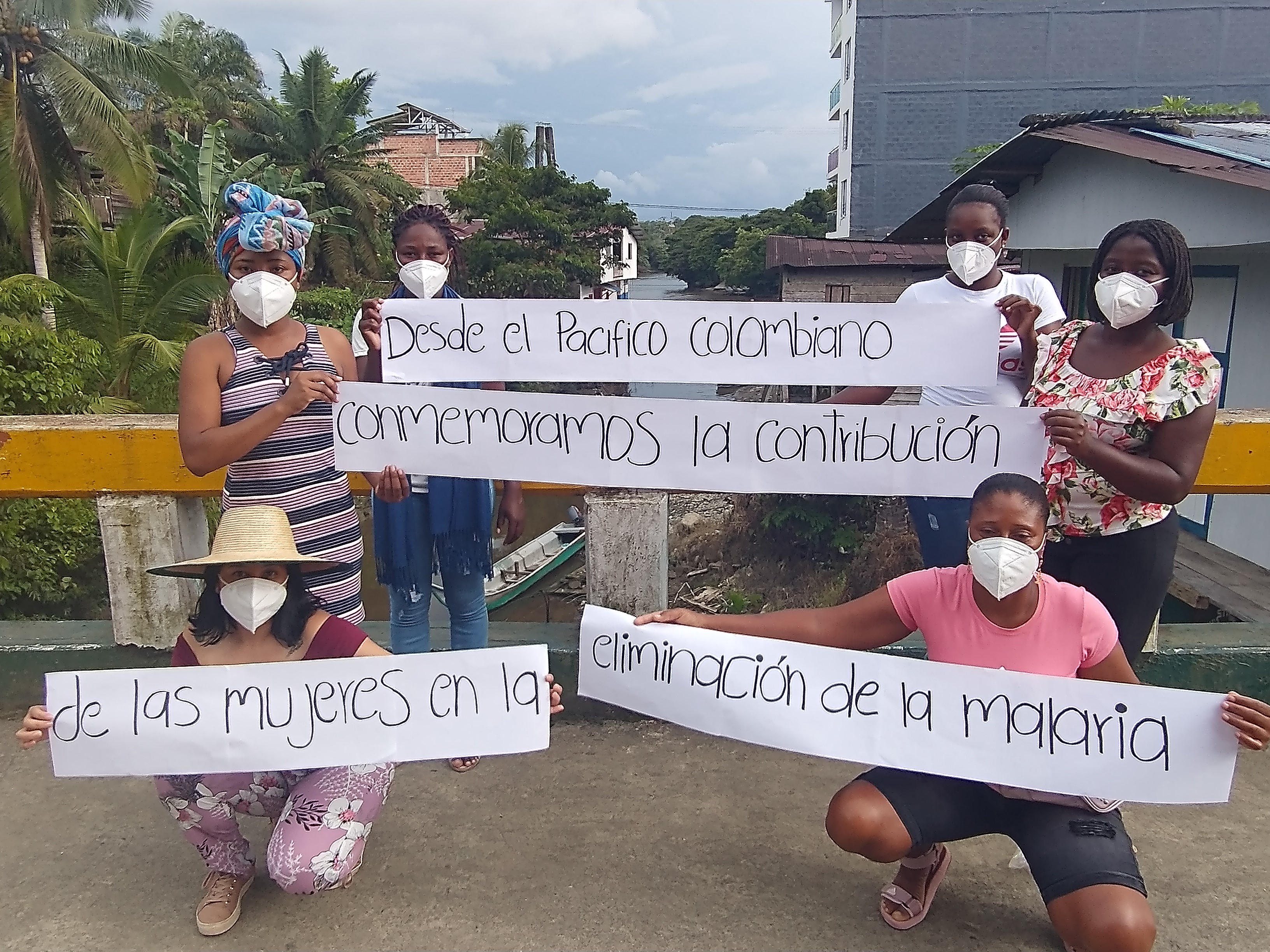 Female mosquito collectors in Timbiqui. Photo cred: VectorLink LAC